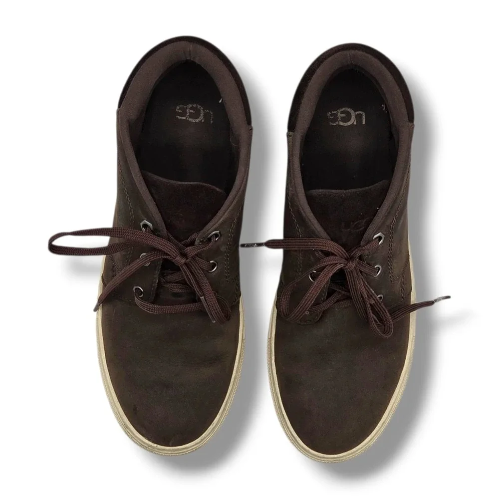 UGG Baysider Chukka Weather Boots Mens 8 Brown‎ Waterproof Leather 1120863